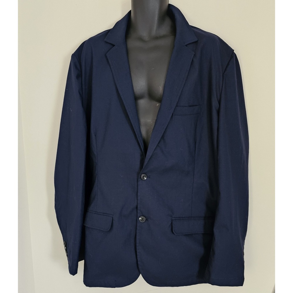 MICHAEL KORS Cotton Blazer Navy Blue Sport Coat 46R‎